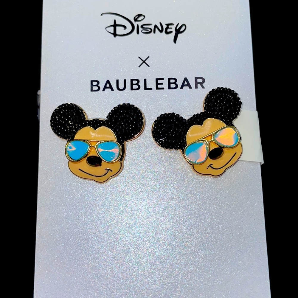 Holiday SALE 🎁Bauble Bar x disney Mickey Mouse Reflective Sunglasses Earrings